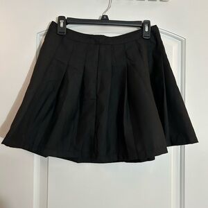 FOREVER 21 Black Schoolgirl Skirt Ruffled large
